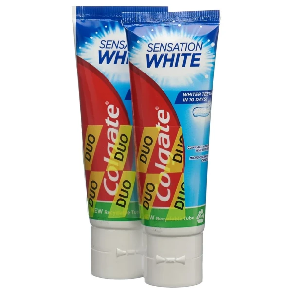 COLGATE SENSATION WHITE ZAHNPASTA DUO 2