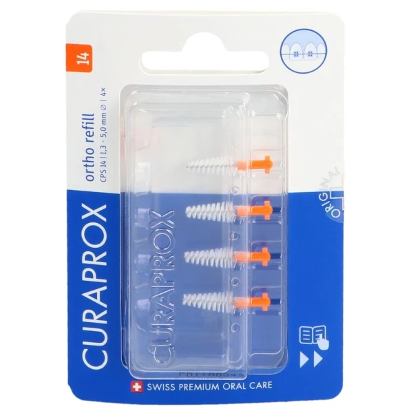 CURAPROX CPS 14 ORTHO REFILL 4X ORANGE