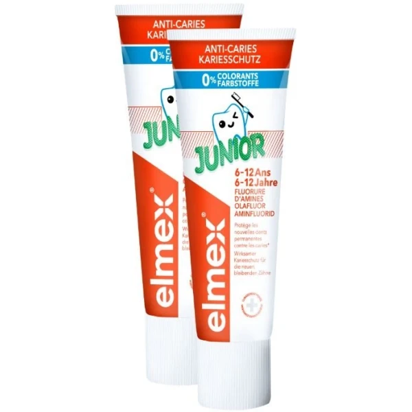 ELMEX JUNIOR Zahnpasta Duo 2 x 75 ml