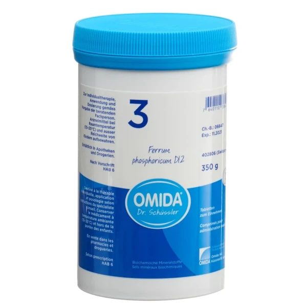 OMIDA SCHÜSSLER Nr3 Ferr phos Tabl D 12