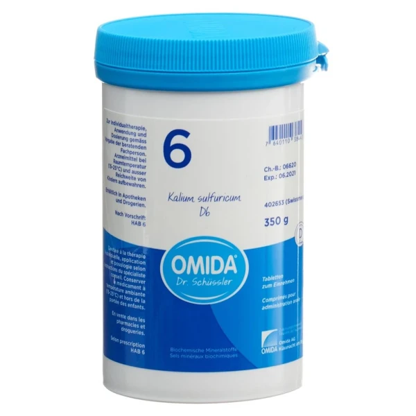 OMIDA SCHÜSSLER NR6 KAL SULF TABL D 6 DS