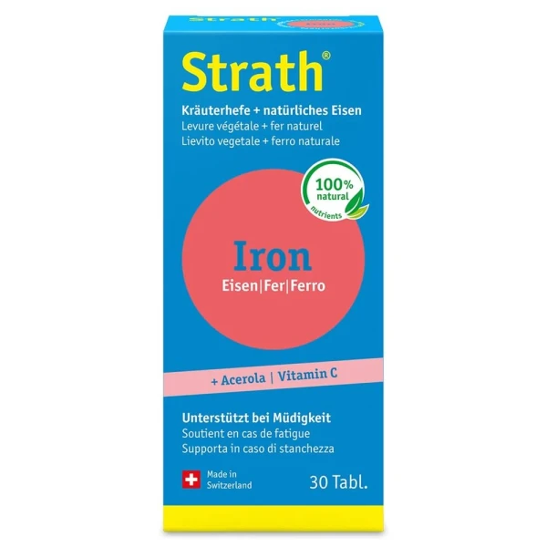 STRATH Iron natürl Eisen+Kräuterhefe Tab